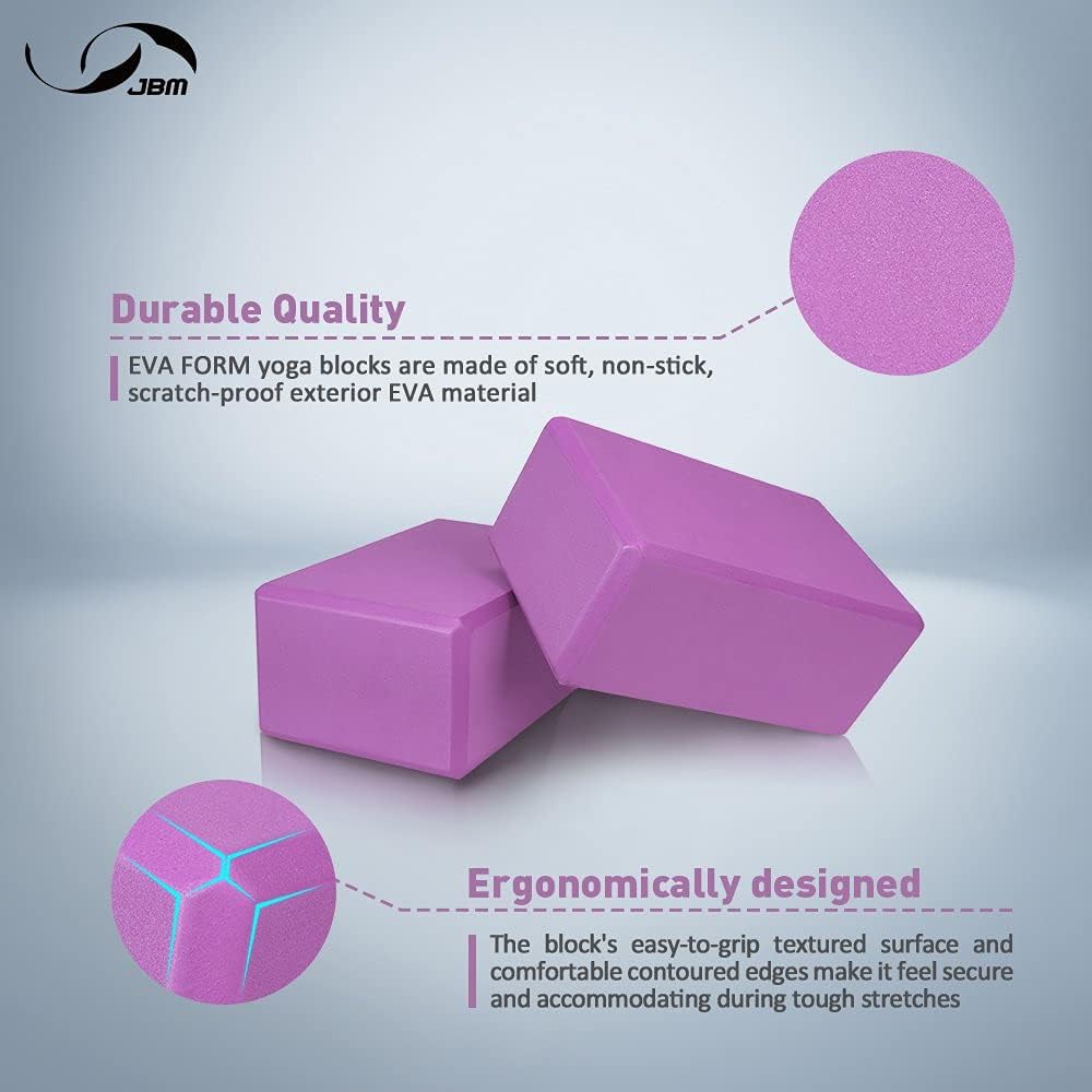 Yoga Blocks 2 Pack with Strap - Image 2